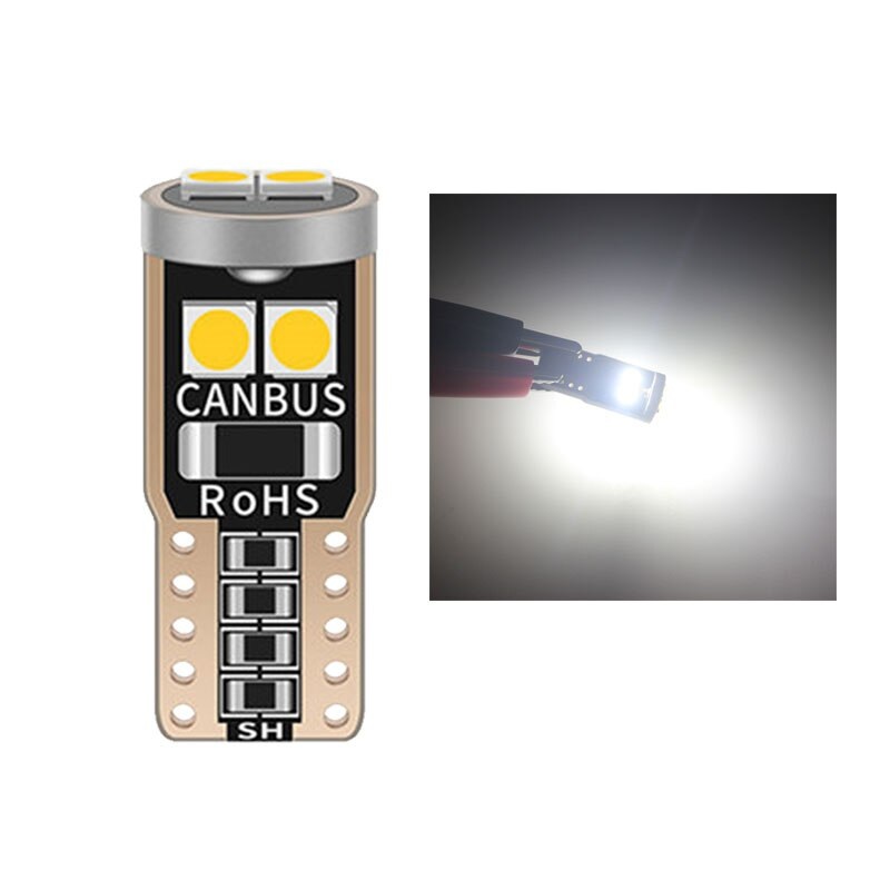 T10 LED COB biela DC12V