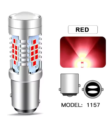 LED autožiarovka P21/5W BAY15D-červené/brzdové