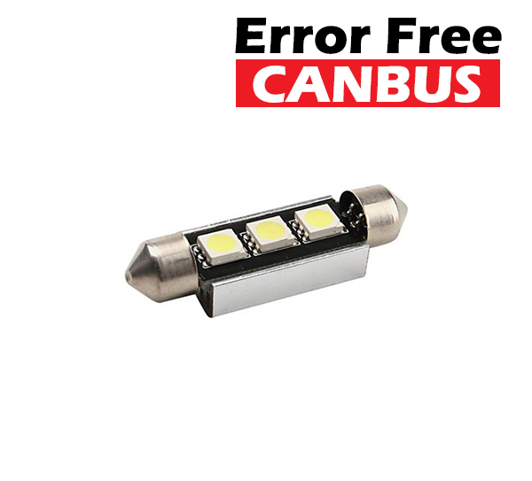 LED auto žiarovka 36mm 3x SMD5050 CanBus , Radiator